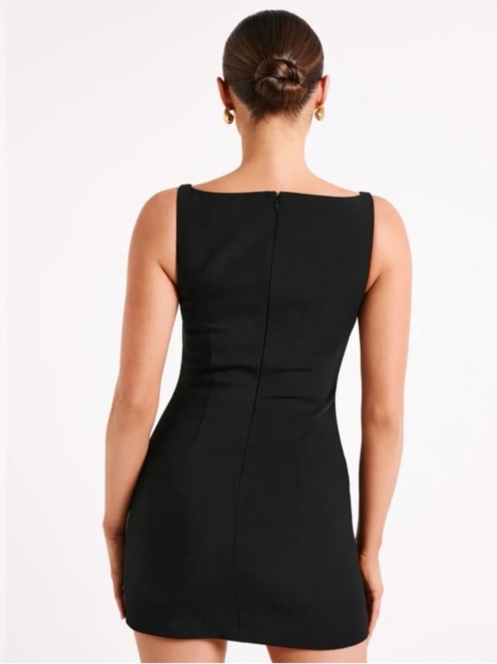Meshki Black Suiting Mini Dress - Picture 2 of 6